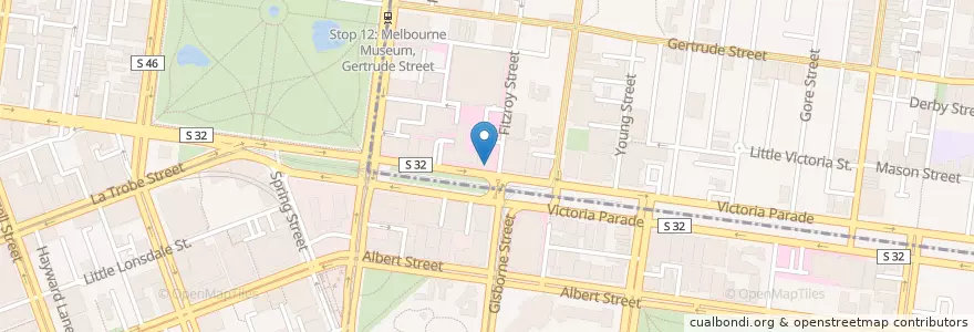 Mapa de ubicacion de Commonwealth Bank en Australien, Victoria.