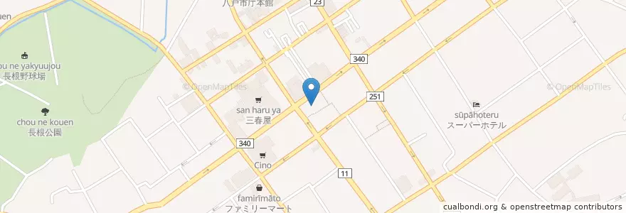 Mapa de ubicacion de ビストロ SuKeGaWa en Japón, Prefectura De Aomori, 八戸市.