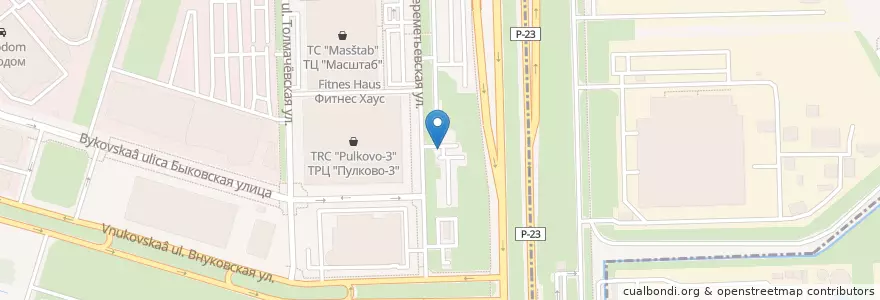 Mapa de ubicacion de My Car Rental en Rusia, Северо-Западный Федеральный Округ, Óblast De Leningrado, San Petersburgo, Московский Район, Округ Пулковский Меридиан.