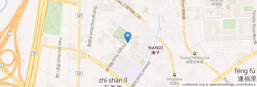 Mapa de ubicacion de 博濟診所 en تایوان, تایچونگ, 西屯區.