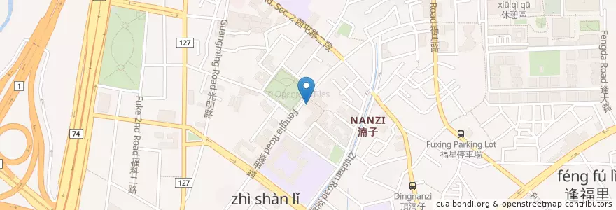 Mapa de ubicacion de 建德中醫診所 en تایوان, تایچونگ, 西屯區.