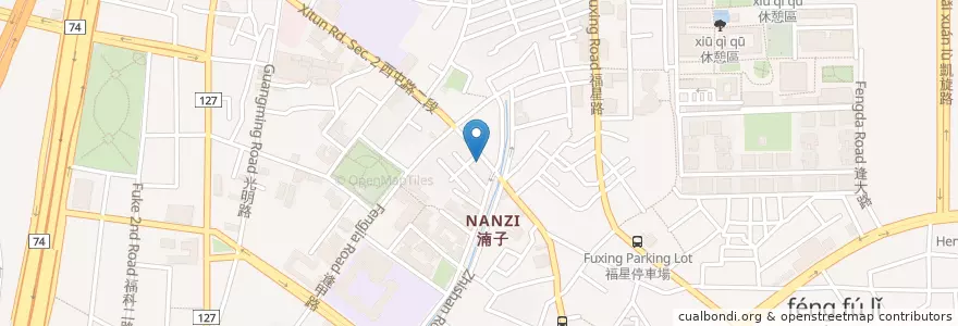 Mapa de ubicacion de 全美牙醫診所 en Tayvan, Taichung, 西屯區.