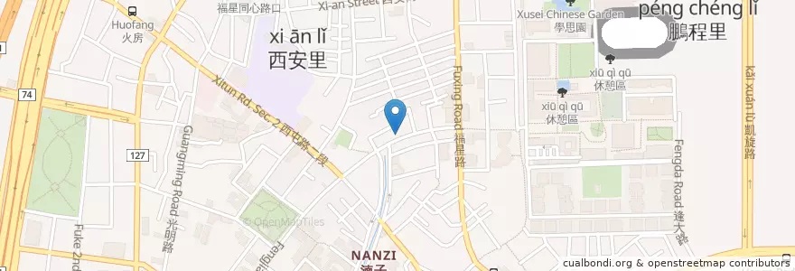 Mapa de ubicacion de 佳霖牙醫診所 en Taiwán, Taichung, 西屯區.