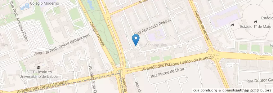 Mapa de ubicacion de Bicicletas Gira Estação 457 en 포르투갈, Área Metropolitana De Lisboa, Lisboa, Grande Lisboa, 리스본, Alvalade.