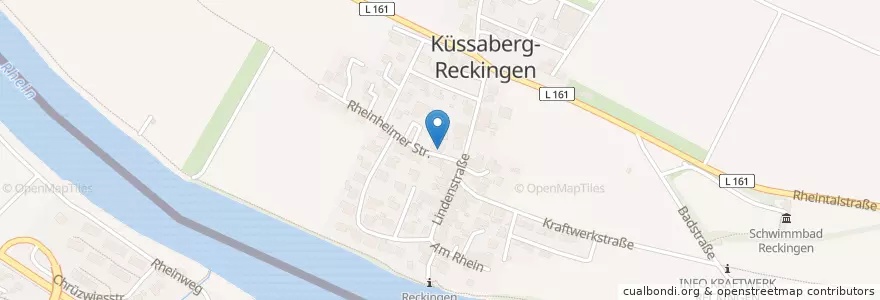 Mapa de ubicacion de Gasthaus zum Rheintal en ドイツ, バーデン＝ヴュルテンベルク州, Regierungsbezirk Freiburg, Landkreis Waldshut, Verwaltungsverband Küssaberg, Küssaberg.