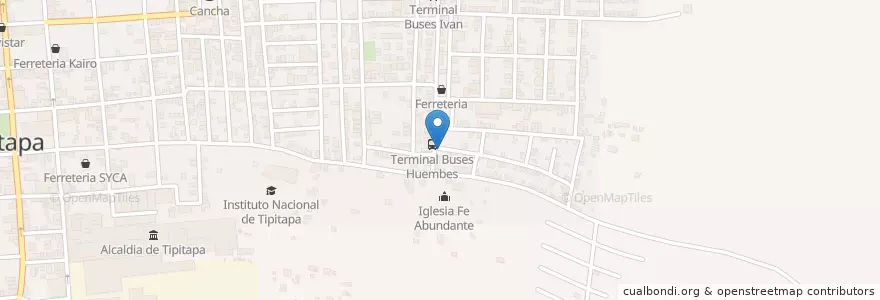 Mapa de ubicacion de Hossana en ニカラグア, マナグア県, Tipitapa (Municipio).