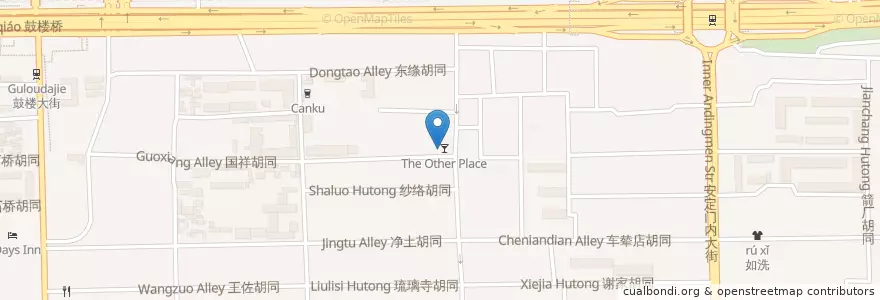 Mapa de ubicacion de the other place en China, Pequim, Hebei, 东城区.