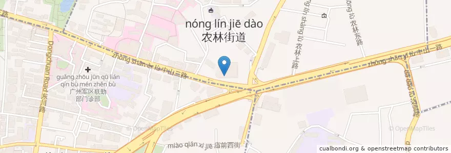 Mapa de ubicacion de 招商银行 en China, Guangdong, 广州市, 越秀区.