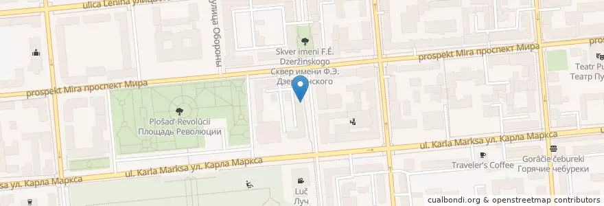 Mapa de ubicacion de Столовая en Rusia, Сибирский Федеральный Округ, Красноярский Край, Городской Округ Красноярск.