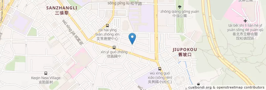Mapa de ubicacion de 塔吉特信義人文館 en تایوان, 新北市, تایپه, 信義區.