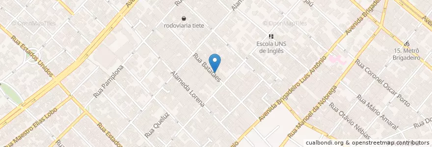 Mapa de ubicacion de Casa Café en ブラジル, 南東部地域, サンパウロ, Região Geográfica Intermediária De São Paulo, Região Metropolitana De São Paulo, Região Imediata De São Paulo, サンパウロ.