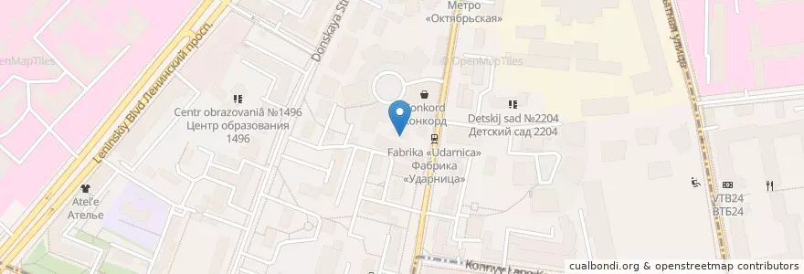 Mapa de ubicacion de Одесса-мама en 러시아, Центральный Федеральный Округ, Москва, Центральный Административный Округ, Район Якиманка.