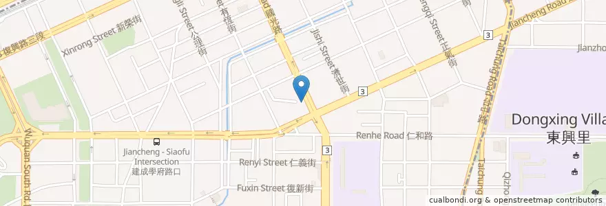 Mapa de ubicacion de Domino's Pizza en 臺灣, 臺中市, 南區.