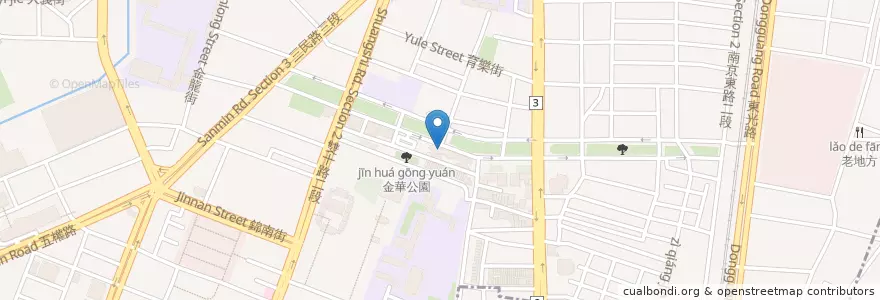 Mapa de ubicacion de 阿拉法物理治療所 en Taiwán, Taichung, 北區.