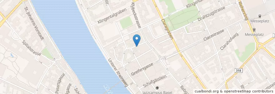 Mapa de ubicacion de Grotto en Schweiz/Suisse/Svizzera/Svizra, Basel-Stadt, Basel.