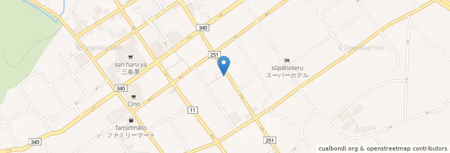 Mapa de ubicacion de 酒食や 山き en Japan, Präfektur Aomori, 八戸市.