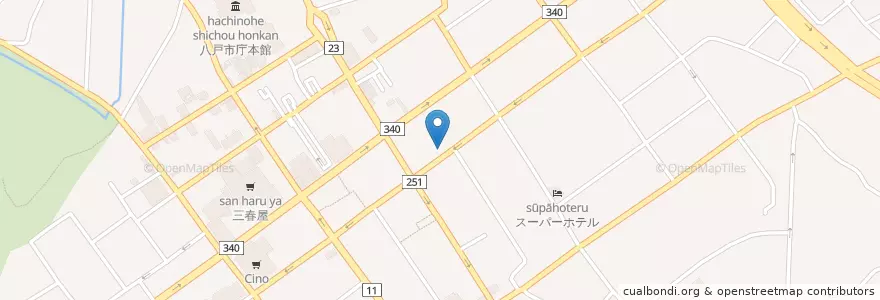 Mapa de ubicacion de 居酒屋 たっちゅう en Japan, Präfektur Aomori, 八戸市.