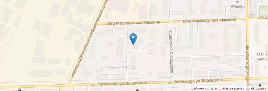 Mapa de ubicacion de Агата en روسيا, Приволжский Федеральный Округ, أوبلاست كيروف, Городской Округ Киров.