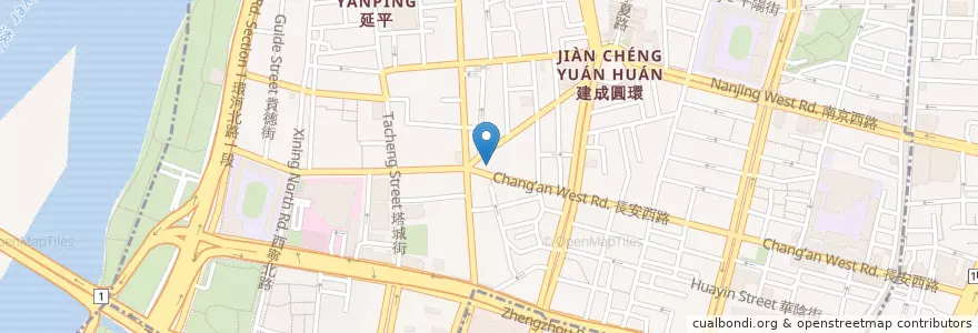 Mapa de ubicacion de 雞渴鹹酥雞 en 臺灣, 新北市, 臺北市.