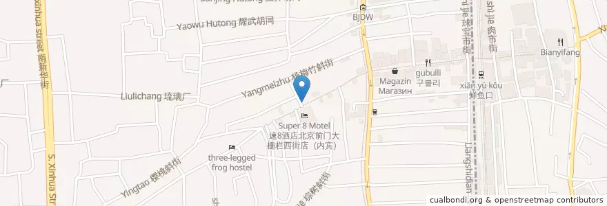 Mapa de ubicacion de Satee-karl en China, Peking, Hebei, 西城区.
