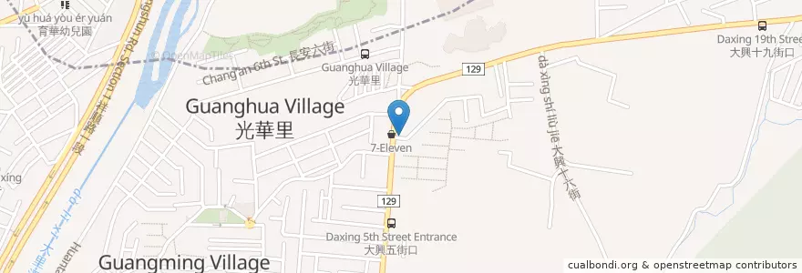 Mapa de ubicacion de 榕樹下鍋燒意麵 en Taiwan, Taichung, Distretto Di Taiping.