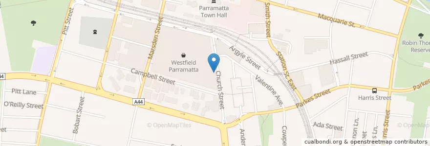 Mapa de ubicacion de Pho Pasteur en 오스트레일리아, New South Wales, 시드니, City Of Parramatta Council.