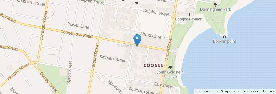Mapa de ubicacion de Little L en Australia, New South Wales, Sydney, Randwick City Council.