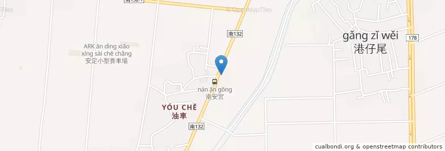 Mapa de ubicacion de 第四救災救護大隊安定分隊 en تایوان, 臺南市, 安定區.