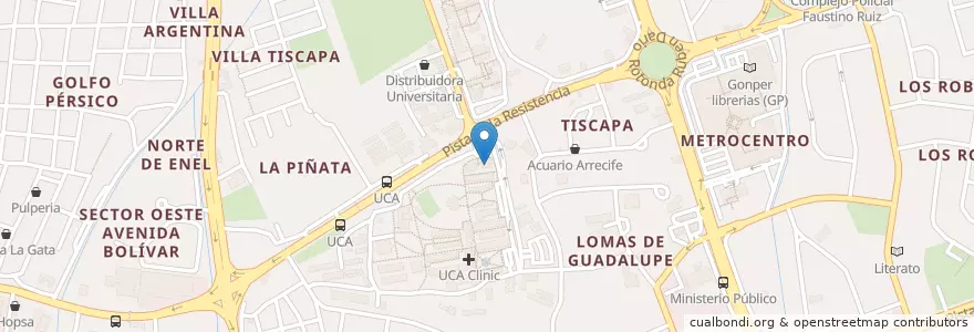 Mapa de ubicacion de Lizandro Chávez Alfaro en Никарагуа, Departamento De Managua, Managua (Municipio).