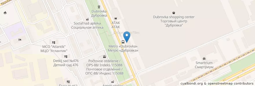 Mapa de ubicacion de Интан en Russia, Distretto Federale Centrale, Москва, Юго-Восточный Административный Округ, Южнопортовый Район.