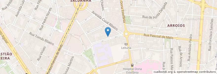 Mapa de ubicacion de BPI en Portekiz, Área Metropolitana De Lisboa, Lisboa, Grande Lisboa, Lizbon.
