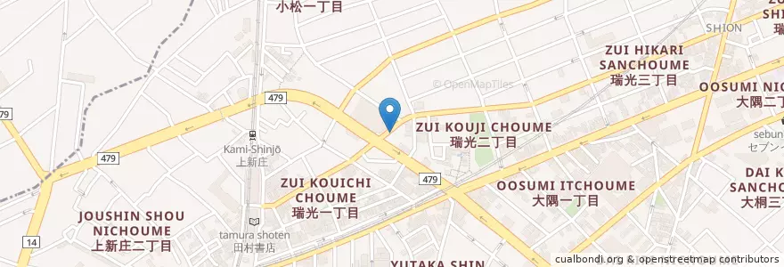 Mapa de ubicacion de じゅうじゅう en Japão, 大阪府, 大阪市, 東淀川区.
