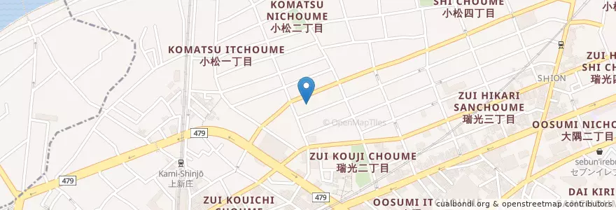 Mapa de ubicacion de 上新庄 Bar Irie Life en Япония, Осака, 大阪市, 東淀川区.