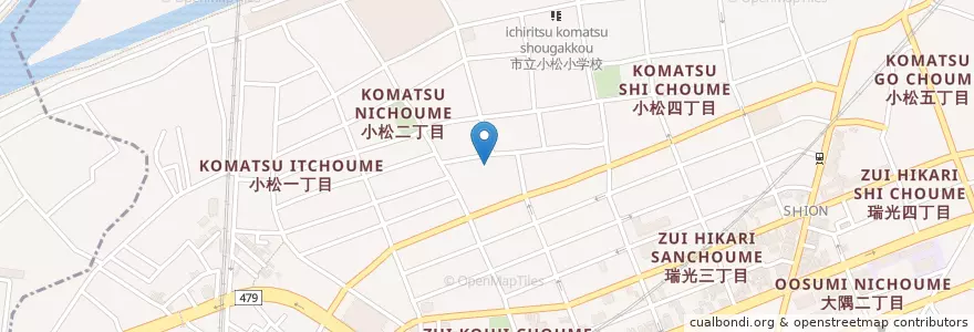 Mapa de ubicacion de 専念寺 en Япония, Осака, 大阪市, 東淀川区.