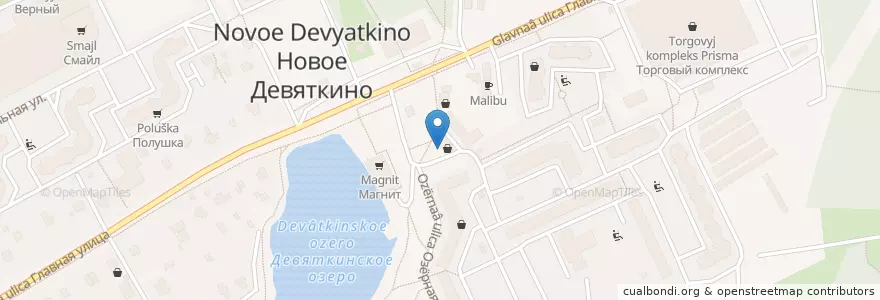 Mapa de ubicacion de Пекарня✓15 en Russland, Föderationskreis Nordwest, Oblast Leningrad, Всеволожский Район, Новодевяткинское Сельское Поселение.