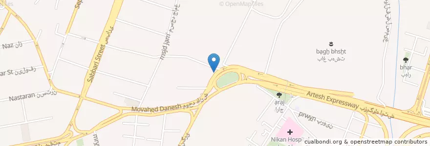 Mapa de ubicacion de باشگاه تشریفاتی اقدسیه en إیران, طهران, شهرستان شمیرانات, طهران, بخش رودبار قصران.