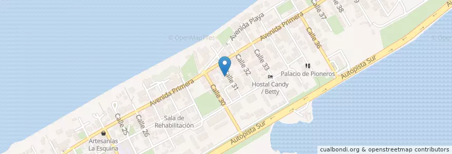 Mapa de ubicacion de Don Alex en Cuba, Matanzas, Cárdenas, Varadero.
