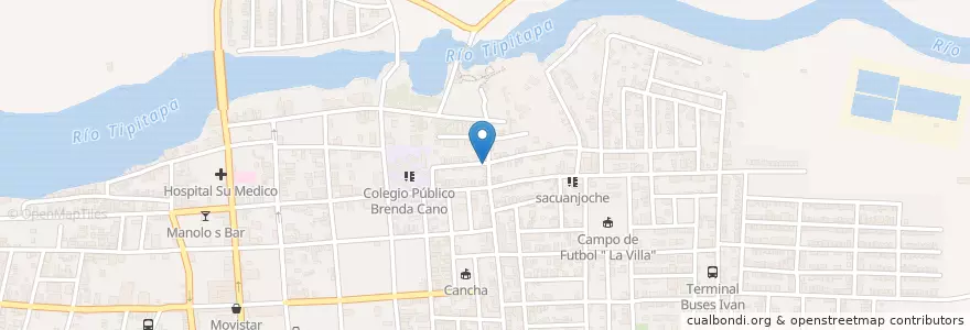 Mapa de ubicacion de Fuente de vida en Nicaragua, Departamento De Managua, Tipitapa (Municipio).