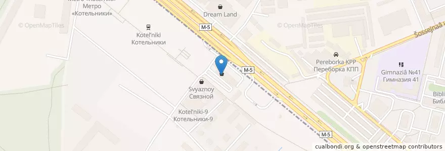 Mapa de ubicacion de PickPoint en Rusia, Distrito Federal Central, Óblast De Moscú, Городской Округ Люберцы.