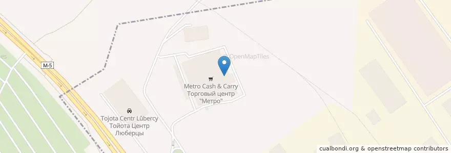 Mapa de ubicacion de PickPoint en روسيا, Центральный Федеральный Округ, محافظة موسكو, Городской Округ Люберцы.