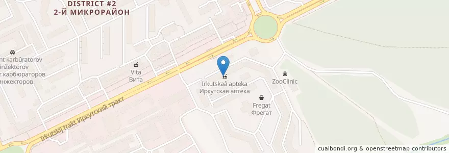 Mapa de ubicacion de Стоматология en Russland, Föderationskreis Sibirien, Oblast Tomsk, Томский Район, Городской Округ Томск.