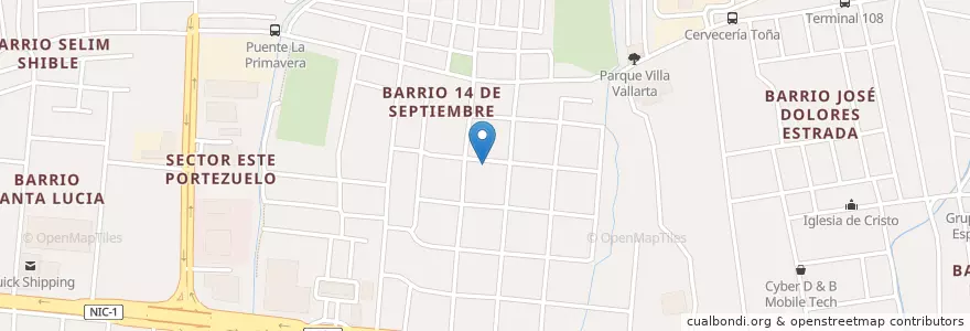 Mapa de ubicacion de Farmacia Amanda en 니카라과, Departamento De Managua, Managua (Municipio).