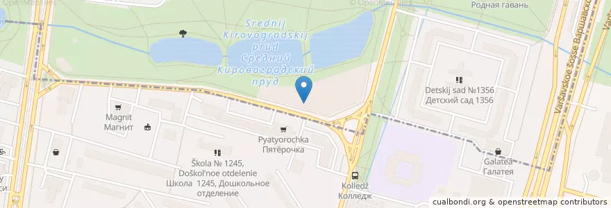 Mapa de ubicacion de Релаунж en Russia, Central Federal District, Moscow, Southern Administrative Okrug, Chertanovo Yuzhnoye District.