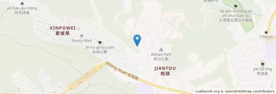 Mapa de ubicacion de 太陽廟 en Taiwan, 新北市, Taipé, 內湖區.