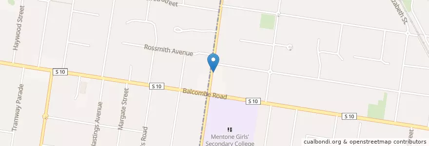 Mapa de ubicacion de Soulsby William Thomas en Australia, Victoria, City Of Kingston.