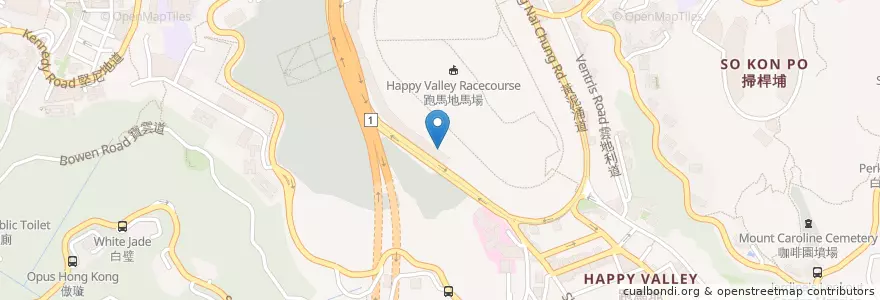 Mapa de ubicacion de McDonald's en Çin, Guangdong, Hong Kong, Hong Kong Adası, Yeni Bölgeler, 灣仔區 Wan Chai District.