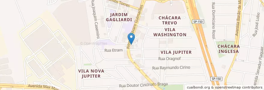 Mapa de ubicacion de Pub Fiction Rockburguer en Brasil, Região Sudeste, São Paulo, Região Geográfica Intermediária De São Paulo, Região Metropolitana De São Paulo, Região Imediata De São Paulo, São Bernardo Do Campo.
