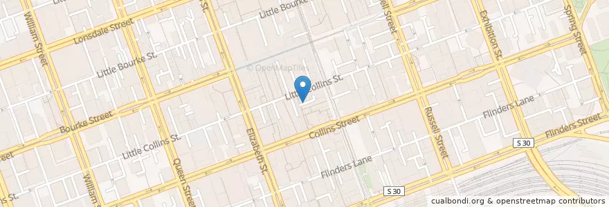 Mapa de ubicacion de Bar Americano en Australie, Victoria, City Of Melbourne.