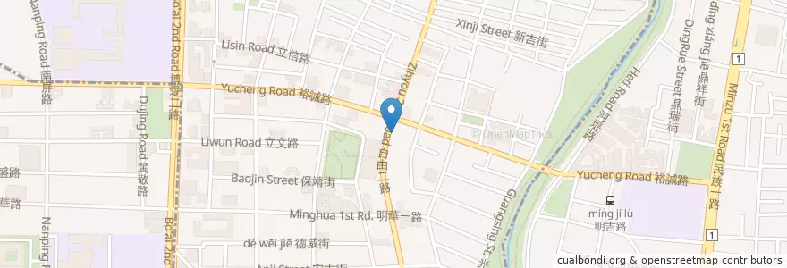 Mapa de ubicacion de 一朝鱻海鮮塔火鍋 en Тайвань, Гаосюн, 左營區.
