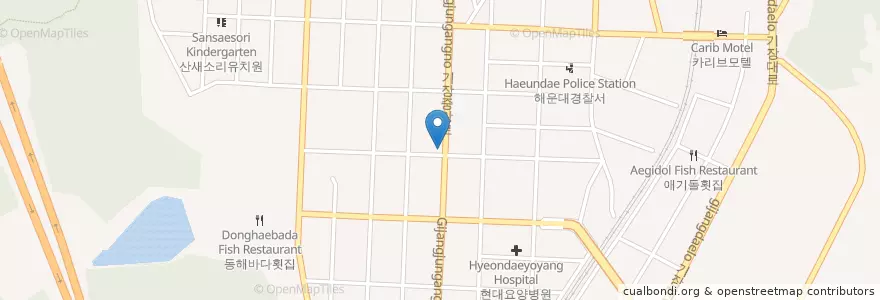 Mapa de ubicacion de 동광주유소 en 대한민국, 부산, 기장군, 기장읍.
